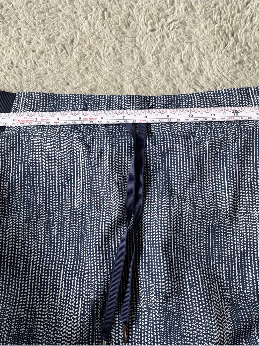 ATHLETA sz 4 Blue White Batik Midtown Skort Skirt Short Athletic Tennis Golf - Picture 6 of 12